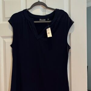 New York & Company Women's Navy Blouse